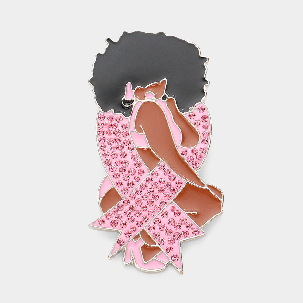Afro Lady Pin